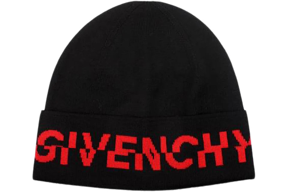 Givenchy Wool Split Logo Hat Black/Red