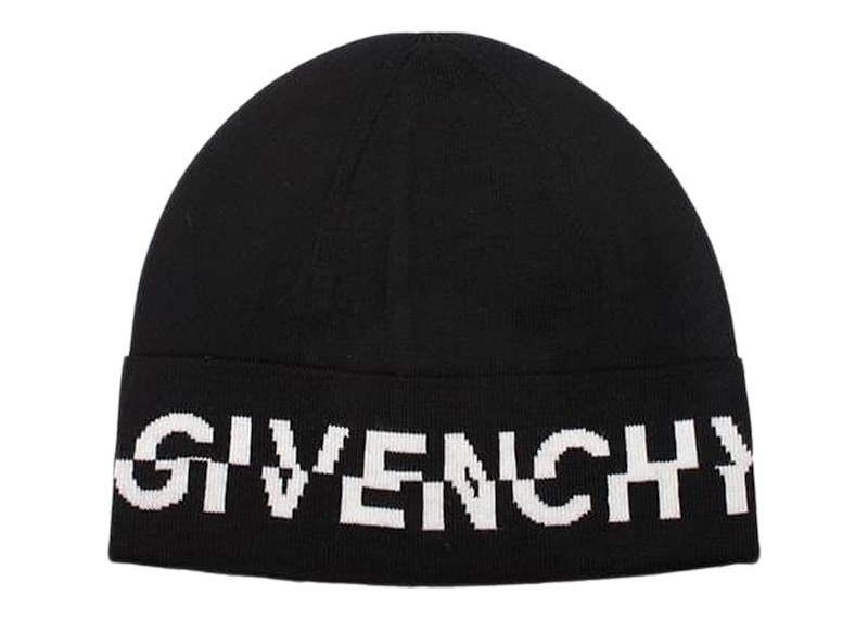 Givenchy Wool Split Logo Hat Black White Men s US