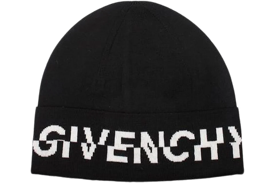 Givenchy Wool Split Logo Hat Black/White