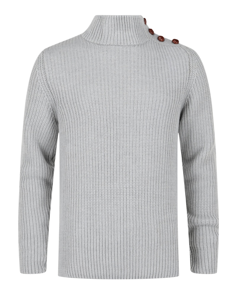 Slowear Zanone Ribbed Sweater Light Grey