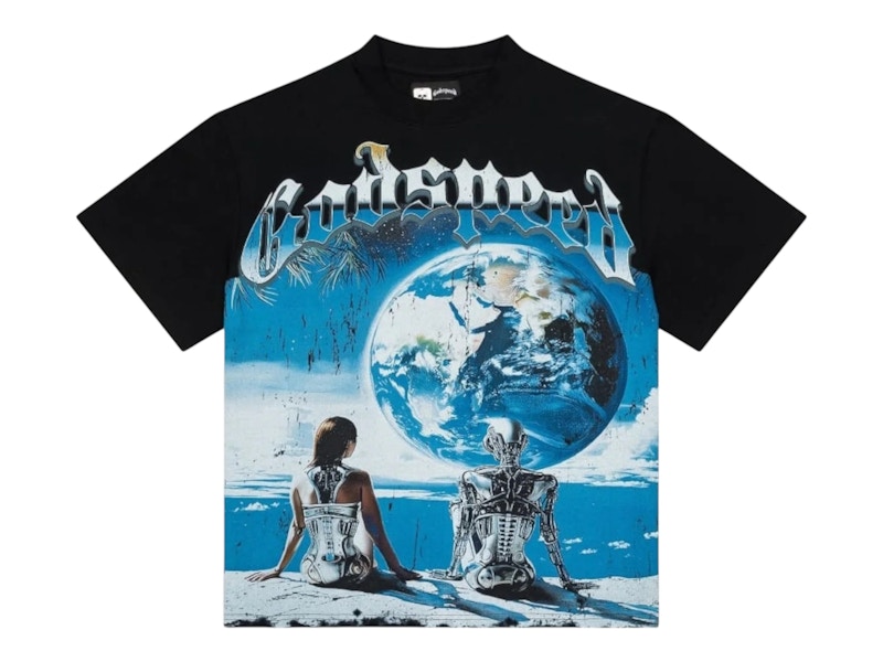 トップス GODSPEED TEE SHIRT ARTIFICIAL LOVE Godspeed Artificial Love T-shirt Black Men's - US