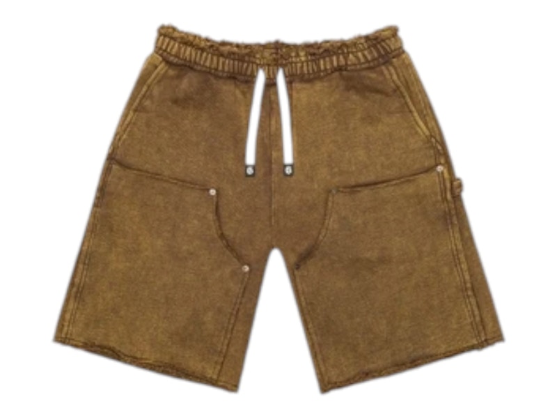 Godspeed Carpenter Distressed Shorts Brown Men's - SS26 - US