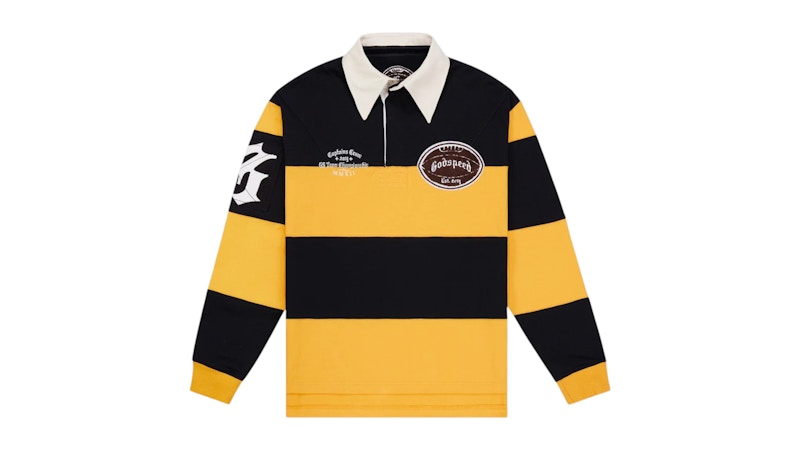 Godspeed Classic Field Rugby Shirt Black/Yellow