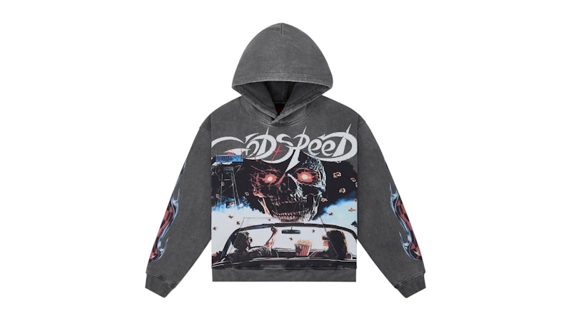Felpa con cappuccio Godspeed Drive In Grey Wash
