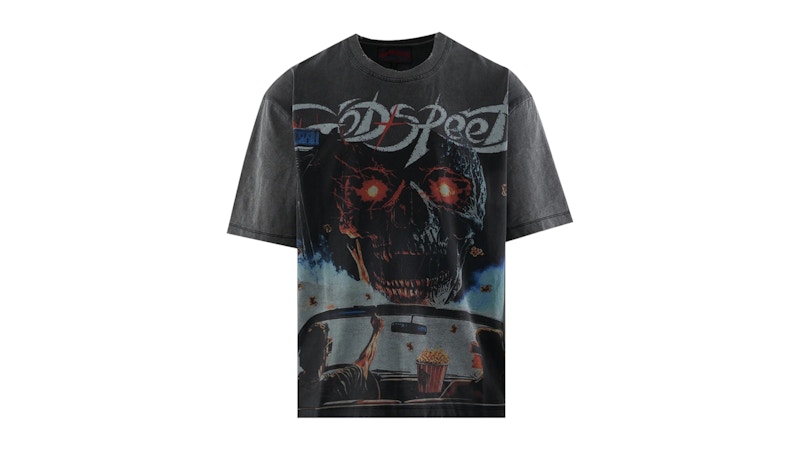 Pre-owned Godspeed Men's Drive In T-shirt In Grey In Gray