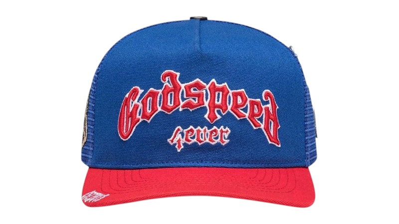 Godspeed Forever Trucker Hat Blue Red Men's - GB