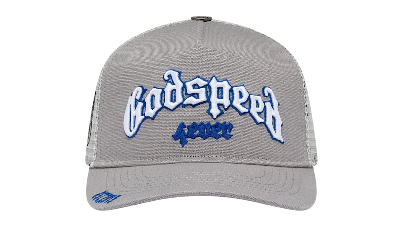 Pre-owned Godspeed Men's Forever Trucker Hat In Grey/royal In Multi