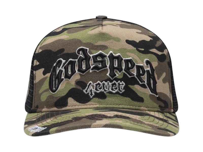 Pre-owned Godspeed Men's Gs Forever Trucker Hat In Camo In Multi