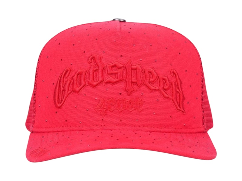 Pre-owned Godspeed Men's Gs Forever Vvs Trucker Hat In Red