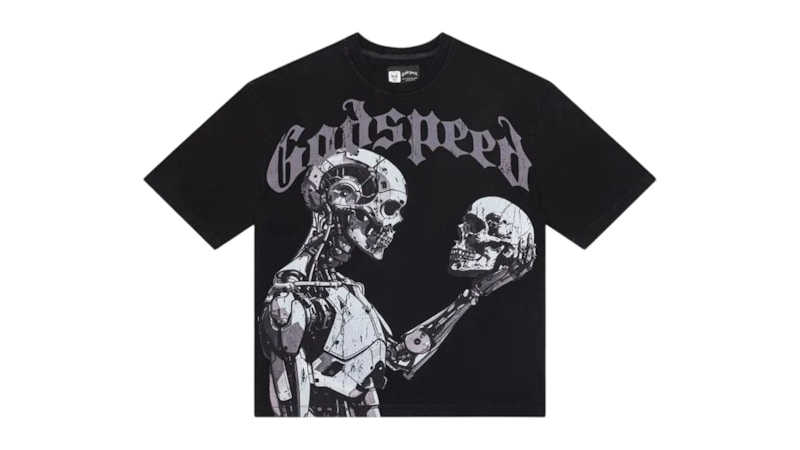 Godspeed スカル ブラックTシャツ Godspeed Galaxsee Black T-Shirt | BullseyeSB
