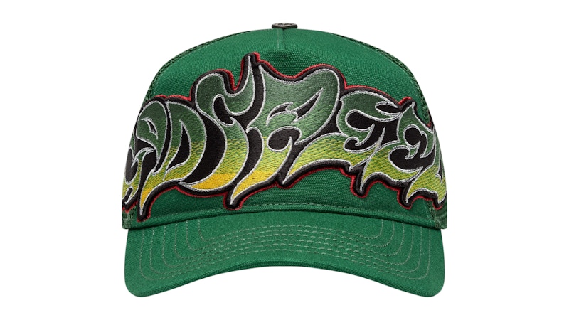 Pre-owned Godspeed Men's Neo Trucker Hat In Green/yellow/red In Multi