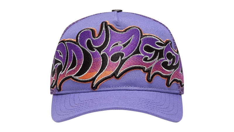 Pre-owned Godspeed Men's Neo Trucker Hat In Purple/orange In Multi
