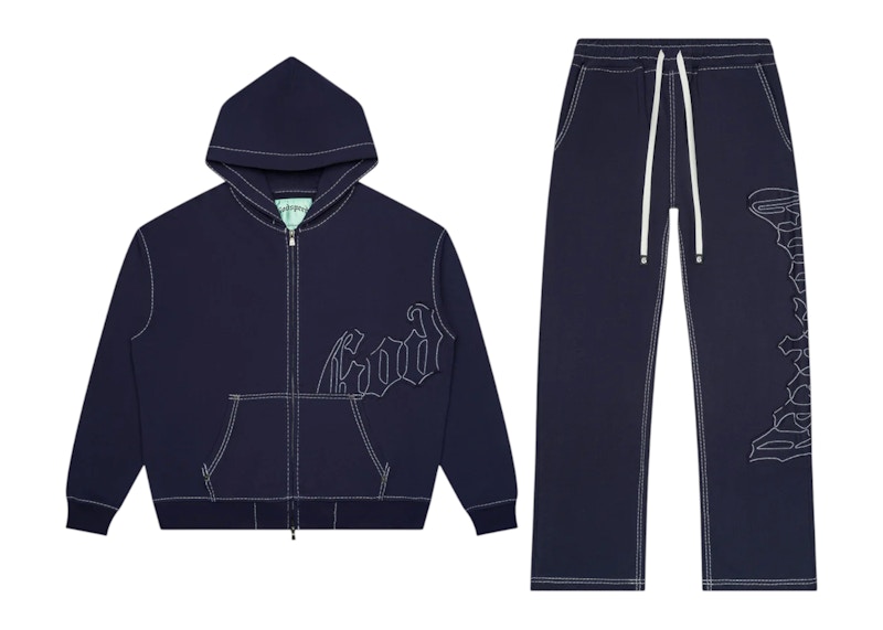 Survêtement surpiqué Godspeed OG Logo Bleu marine