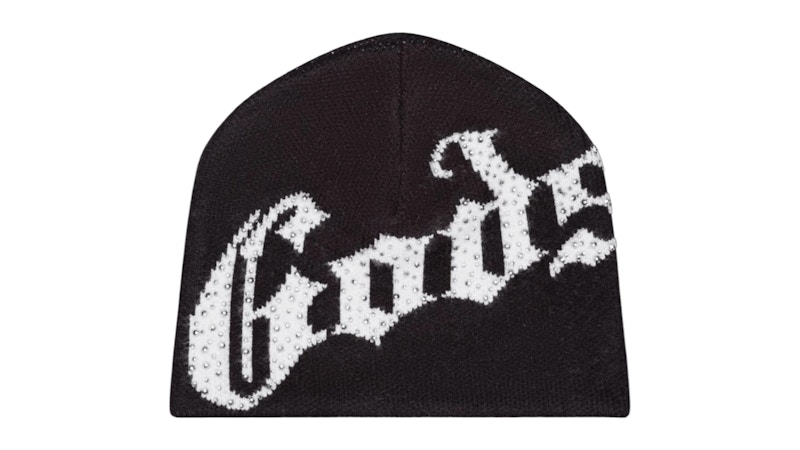 Pre-owned Godspeed Men's Og Logo Studded Beanie In Black/white In Multi