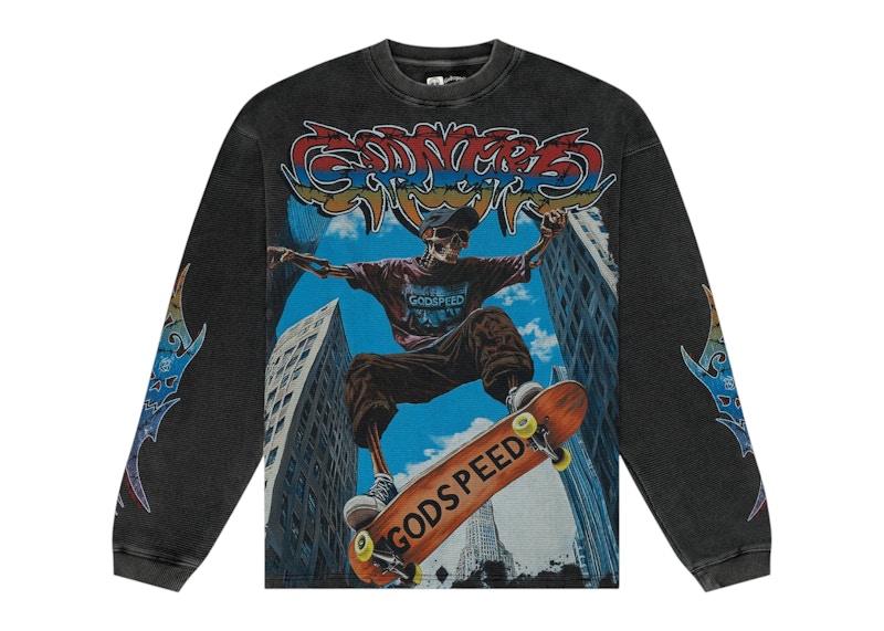 Godspeed Ollie LS Thermal T-shirt Grey Wash Men's - SS25 - US