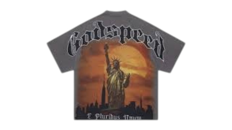 Pre-owned Godspeed Men's Red Day T-shirt In Grey In Gray