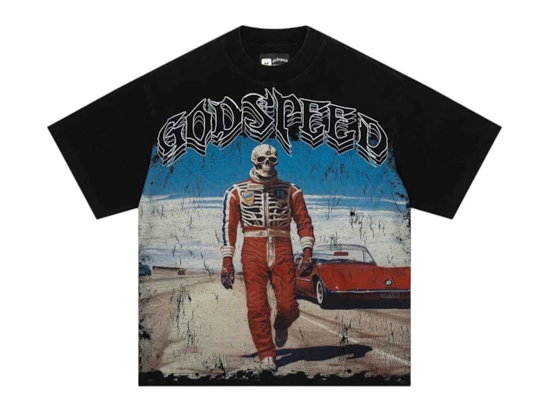 Godspeed スカル ブラックTシャツ Godspeed Balaclava Tee – epicstores