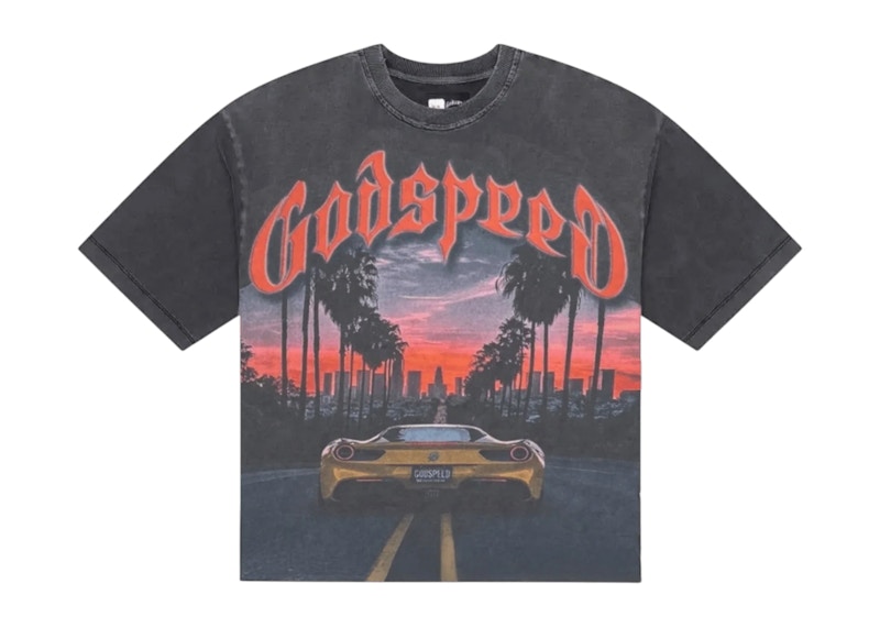 Camiseta Godspeed Sunset BLVD gris