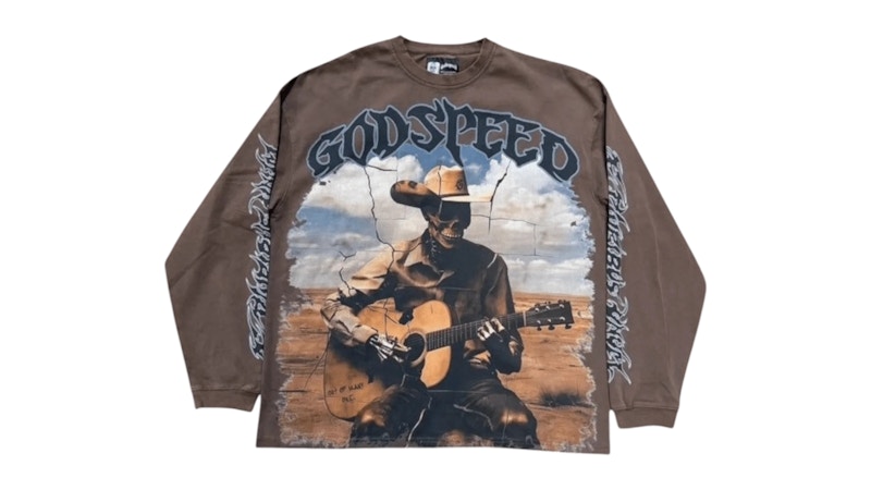 Pre-owned Godspeed Men's Virtuoso Long Sleeve T-shirt In Brown