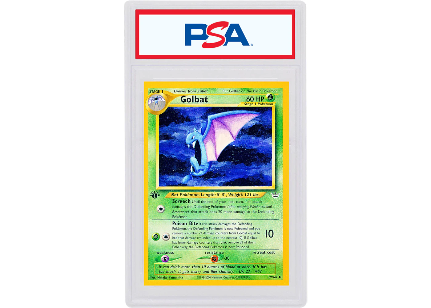 Golbat 2001 Pokemon TCG Neo Revelation 1st Edition #29/64 (PSA or BGS Graded) - 2001 - US Golbat 2001 Pokemon TCG Neo Revelation 1st Edition #29/64 (PSA or BGS Graded) - 2001 - US