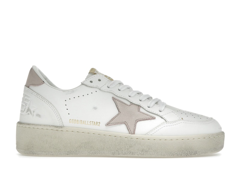 Pre-owned Golden Goose Ball Star 2 (women's) Sneakers In White/pink In Multi