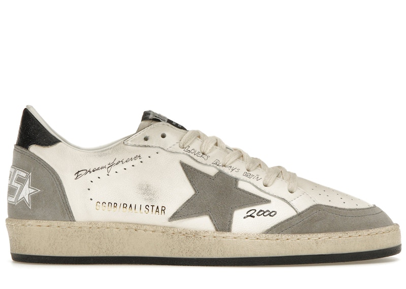 Golden Goose Ball Star Low Dream Forever Blanco Gris Hombre GMF00117.F004588.11506 MX