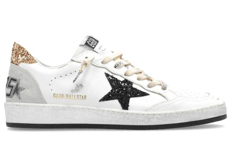 Golden Goose Ball Star White Black Gold Ice (Women's) - GWF00117 ...