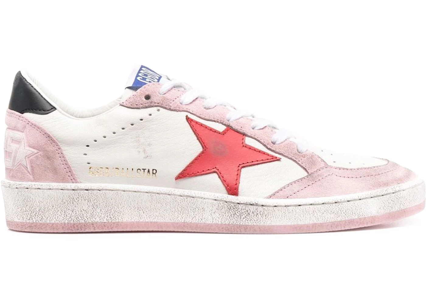 Golden Goose Ball-Star low White Pink Red (Women's ...