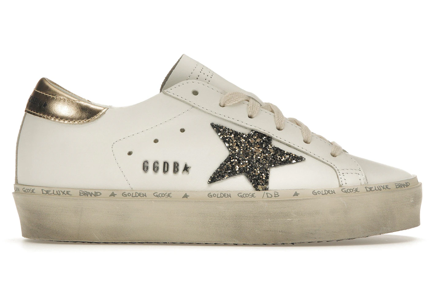 Hi Star Gold And White Golden Goose Golden Goose Hi Star White