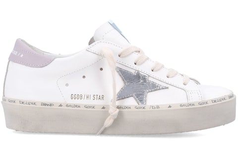 Golden Goose Hi Star White Silver Lilac (Women's) GWF00118