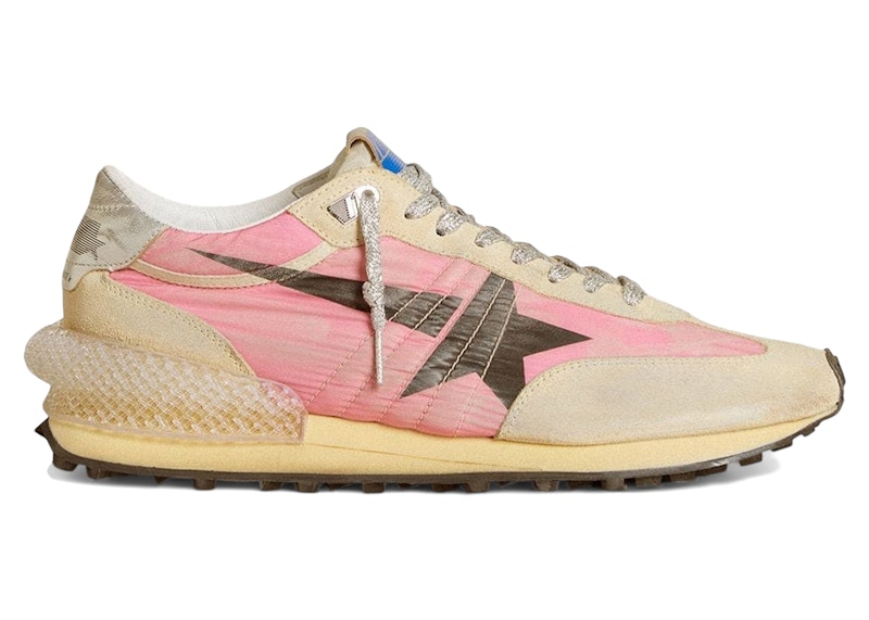 Pre-owned Golden Goose Marathon (women's) Sneakers In Pink/beige/black