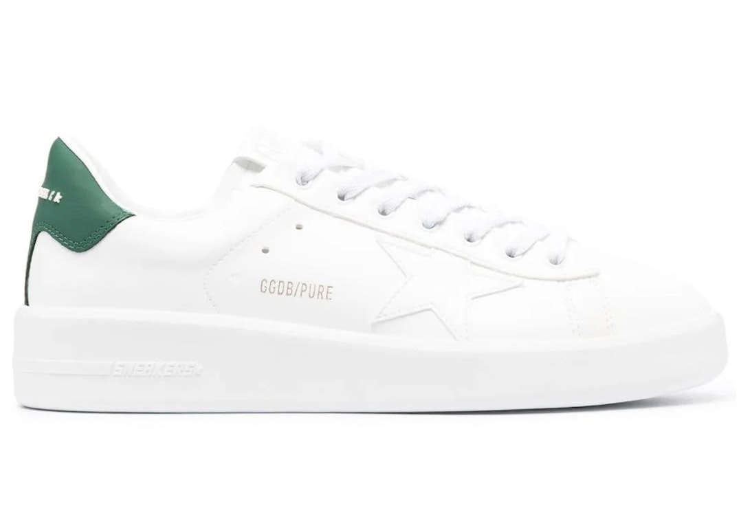 Pre-owned Golden Goose Pure Star White Green In White/green