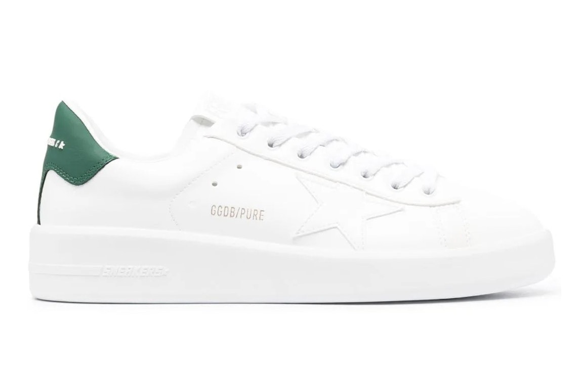Pre-owned Golden Goose Pure Star White Green In White/green