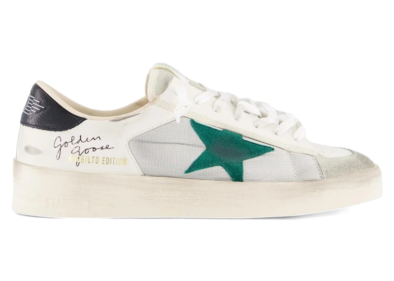 Golden ｜SNEAKERS (GMF00333 F006908 82873) Golden Goose Stardan White Silver Black Green Men's