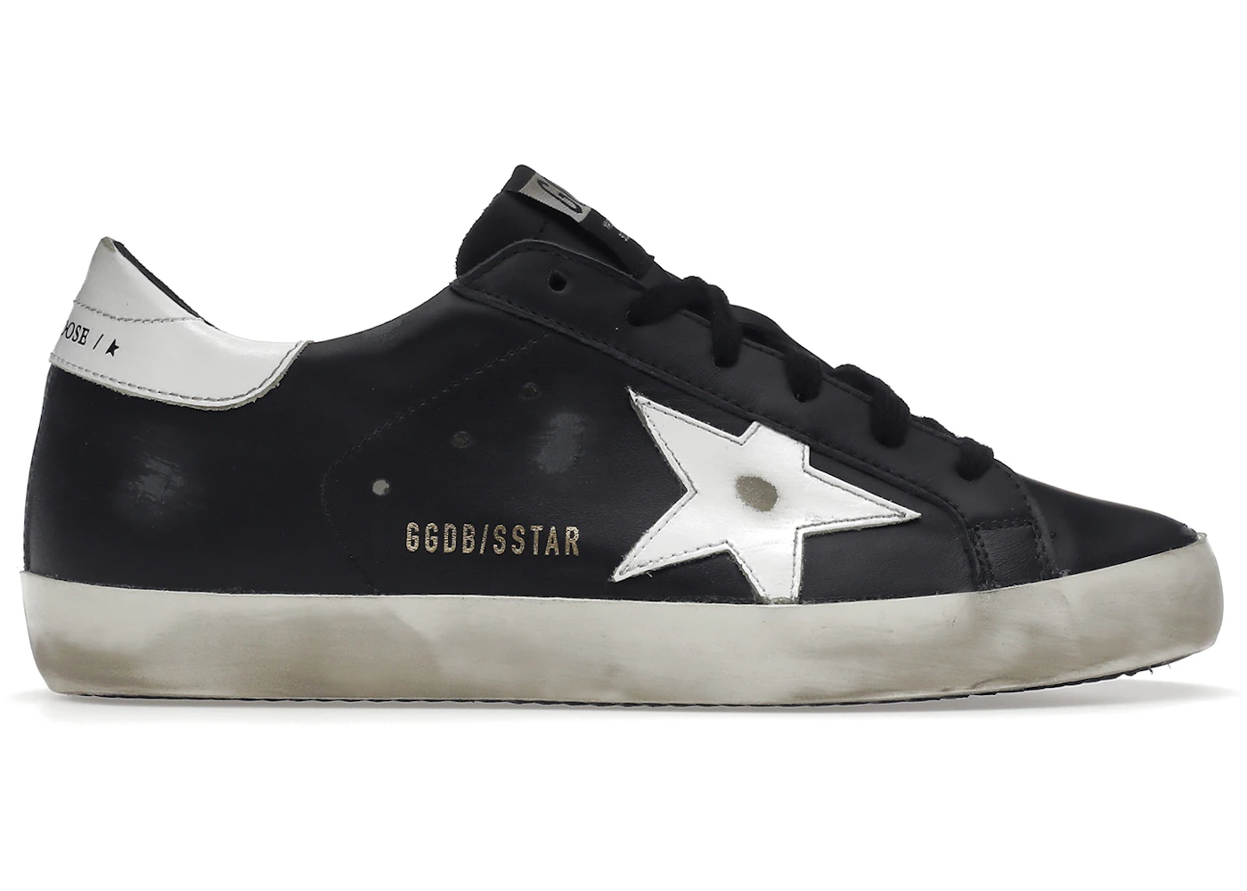 Golden Goose Super-Star Black White Leather (Women's