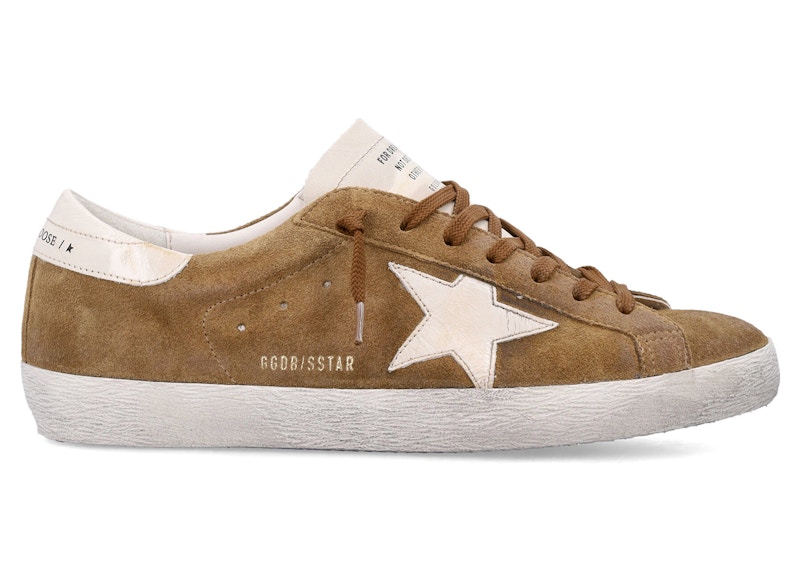 Pre-owned Golden Goose Men's Super Star Sneakers In Tobacco/cream In Multi