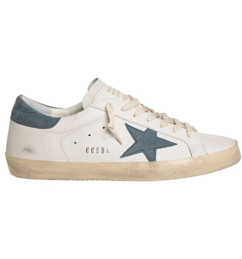 Golden Goose Super-Star White Blue Suede Men's - Main Image