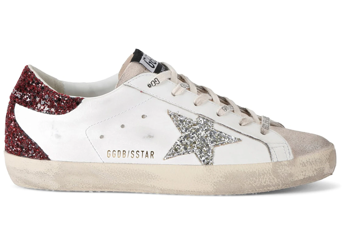 Suede Golden Goose Bordeaux Soul Star In Burgundy Velvet With