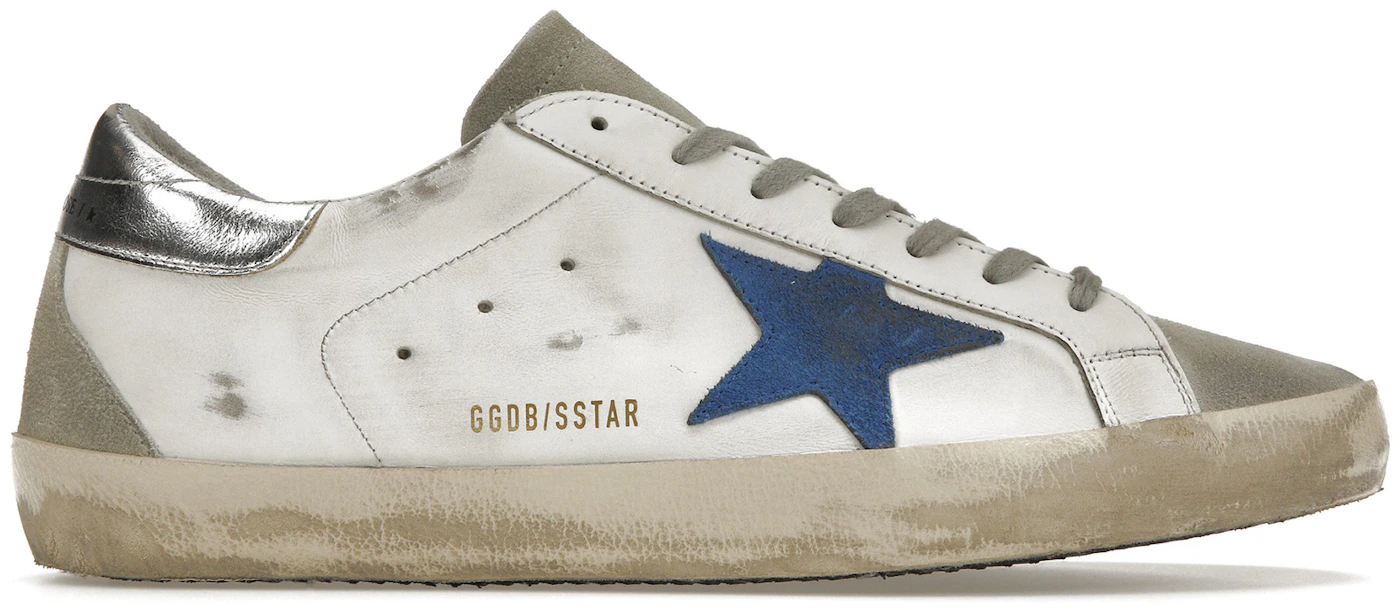 Golden Goose sneaker superstar cream silver blue