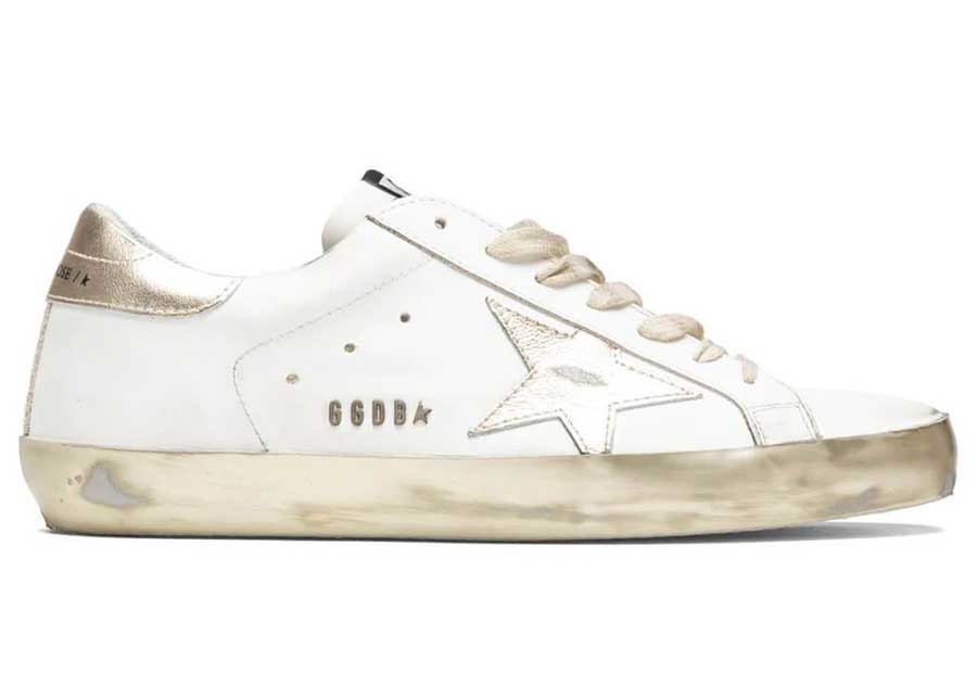 Golden Goose Super-Star White Gold Sparkle メンズ - GMF00101 ...