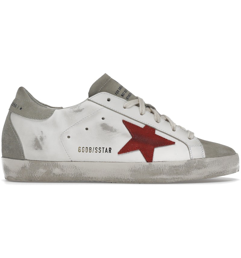 Golden Goose Super-Star White Grey Red (Women's
