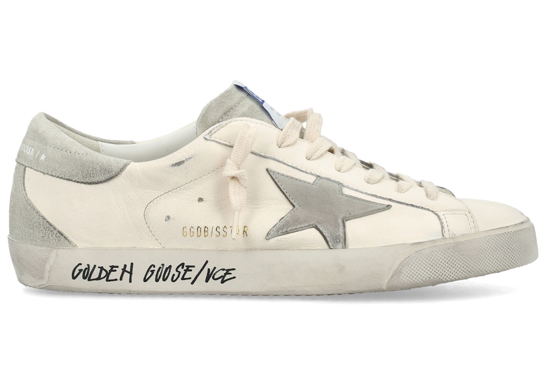 Pre-owned Golden Goose Super-star White Ice Grey In White/ice/grey