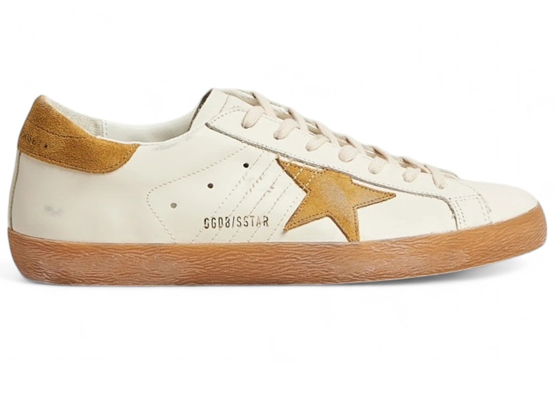【関税込み】Golden Goose オフホワイト Super-Star スニーカー Golden Goose Super-Star White Ocra Gum メンズ - GMF00101