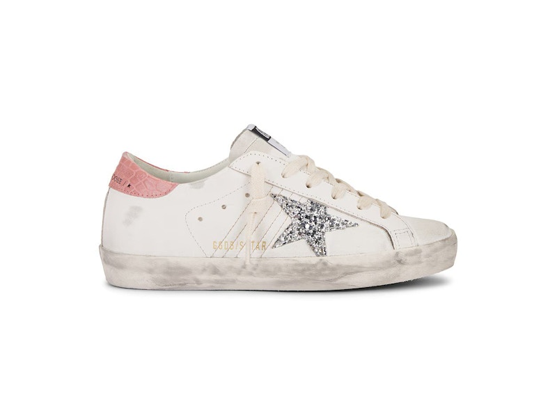 Golden Goose Super Star Blanco Plateado Glitter Rosa de mujer GWF00101.F006200.11115 MX