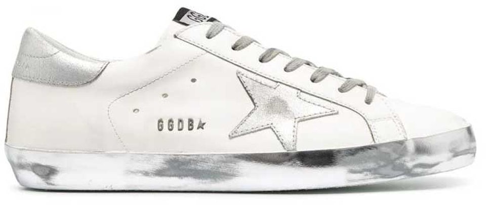 Golden Goose - Super-Star Silver Glitter & Pink Star Sneaker