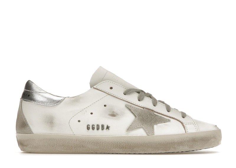 Golden Goose Super Star White Silver Women s GWF00102.F000317