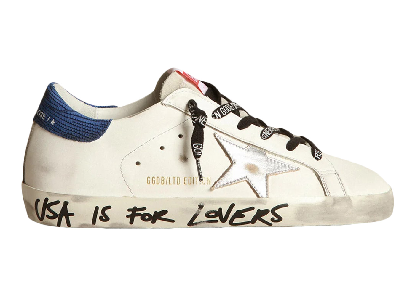 Golden Goose Super Stars USA is for Lovers Women s GWF00101.F003651.10735 US