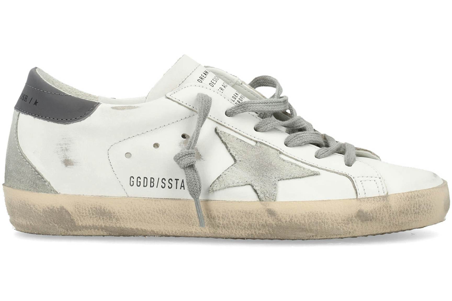 Golden Goose Superstar Deluxe Blanco Hielo Gris Oscuro (Mujer ...