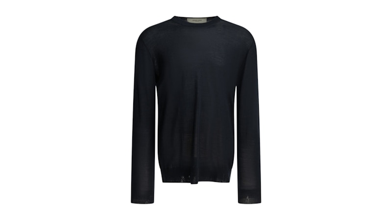 Golden Goose Wool Crew Neck Sweater Blue
