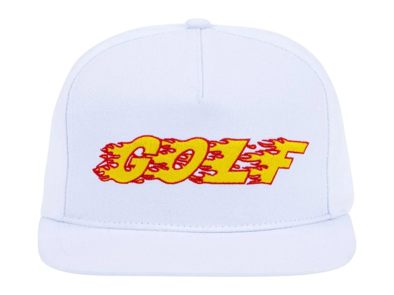 Golf Wang Tyler The Creator Inferno 5 Panel Hat White - SS25